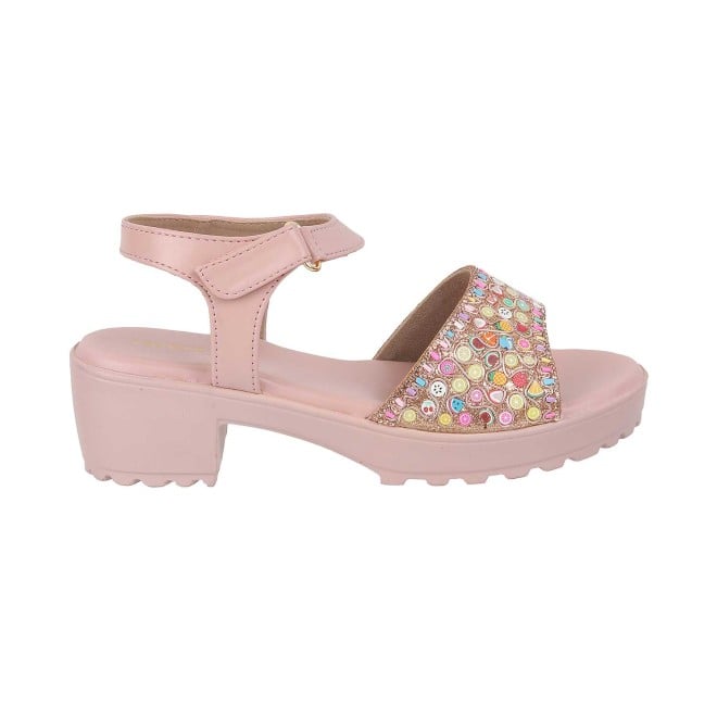 Mochi Girls Pink Casual Sandals (SKU: 57-60-24-30)