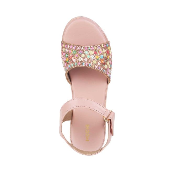 Mochi Girls Pink Casual Sandals (SKU: 57-60-24-30)