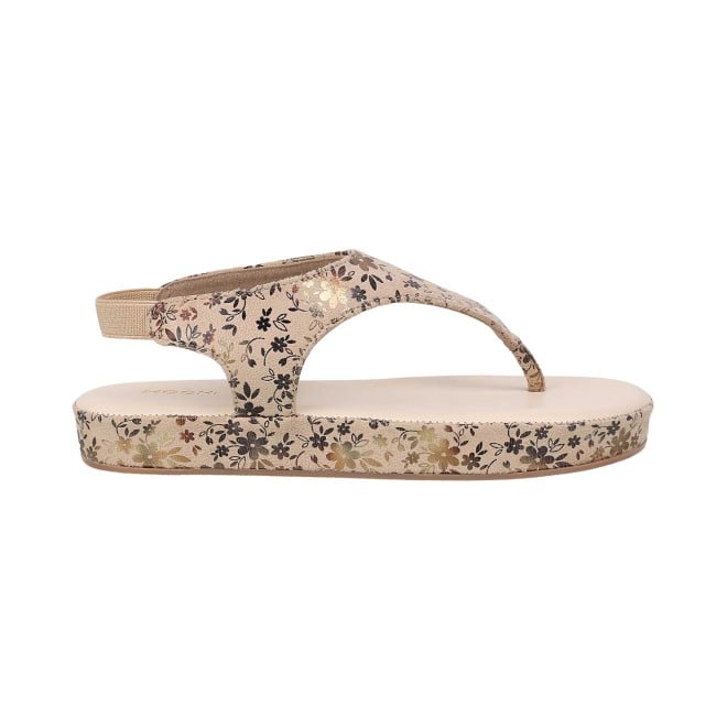 Mochi Girls Beige Casual Sandals (SKU: 57-82-20-25)