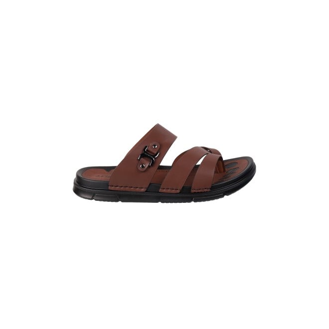 Mochi Men Brown Casual Slippers (SKU: 60-1-12-40)