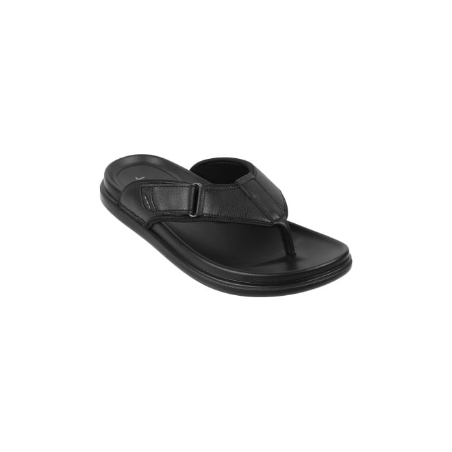 Mochi Men Black Casual Slippers