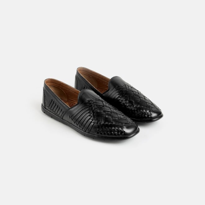 J.Fontini Men Black Ethnic Jutis (SKU: 60-114-11-40)