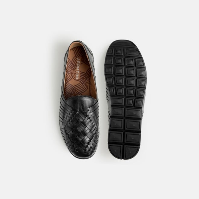 J.Fontini Men Black Ethnic Jutis (SKU: 60-114-11-40)