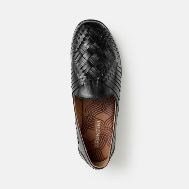 J.Fontini Men Black Ethnic Jutis (SKU: 60-114-11-40)