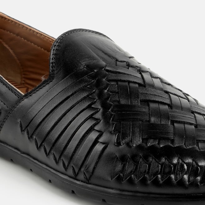 J.Fontini Men Black Ethnic Jutis (SKU: 60-114-11-40)