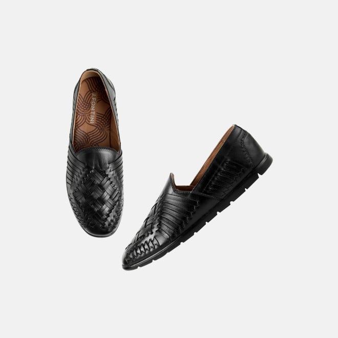 J.Fontini Men Black Ethnic Jutis (SKU: 60-114-11-40)