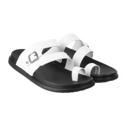 Men White Casual Slippers