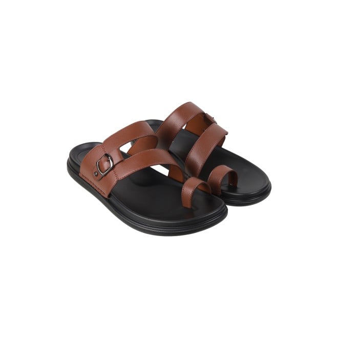 J.Fontini Men Tan Casual Slippers (SKU: 60-1151L-23-46)