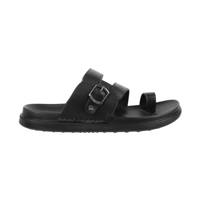 J.Fontini Men Black Casual Slippers (SKU: 60-1151L-11-46)