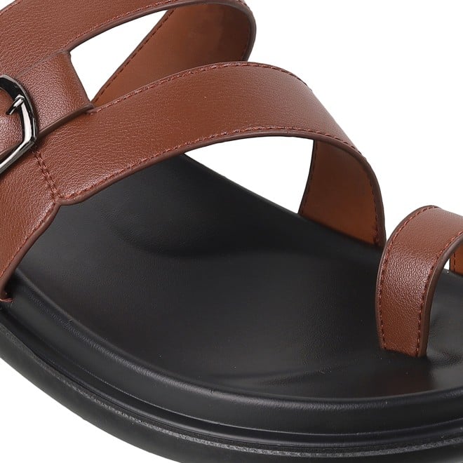 J.Fontini Men Tan Casual Slippers (SKU: 60-1151L-23-46)