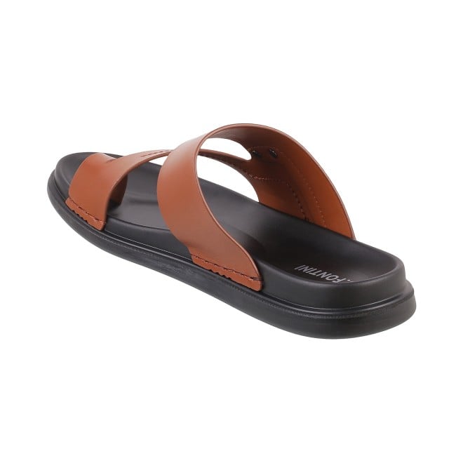 J.Fontini Men Tan Casual Slippers (SKU: 60-1152L-23-46)