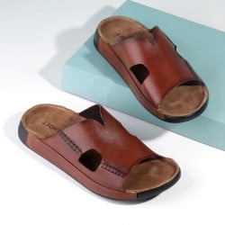 Men Tan Casual Slippers