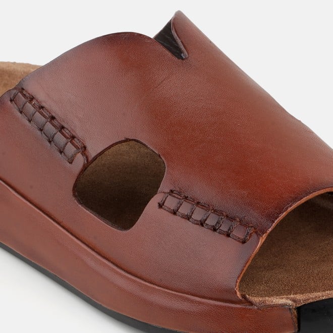 J.Fontini Men Tan Casual Slippers (SKU: 60-123-23-41)