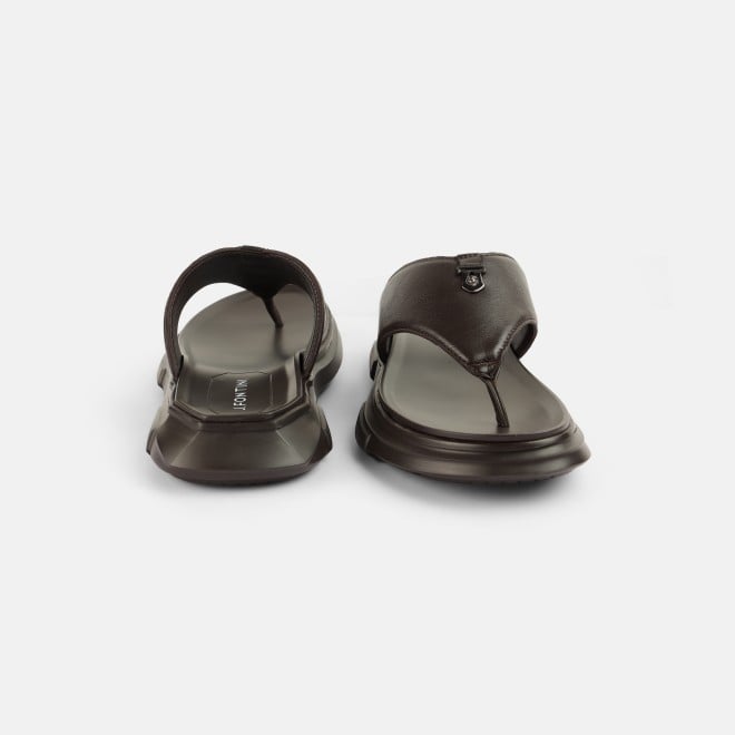 J.Fontini Men Brown Casual Slippers (SKU: 60-124-12-40)