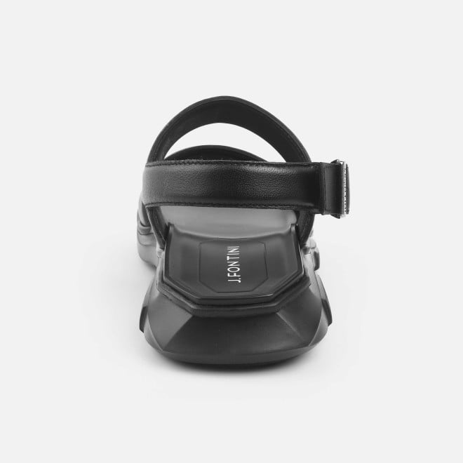 J.Fontini Men Black Casual Sandals (SKU: 60-125-11-39)