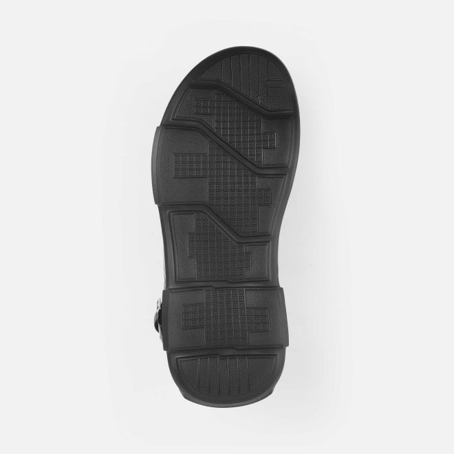 J.Fontini Men Black Casual Sandals (SKU: 60-125-11-39)