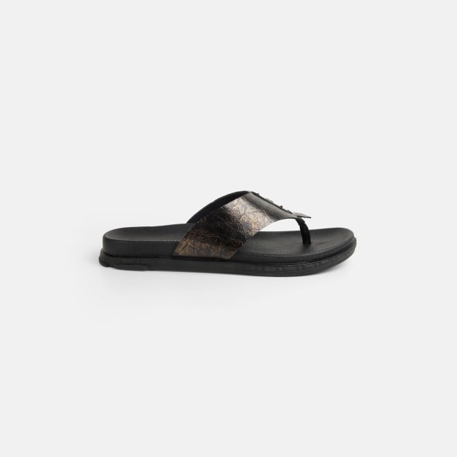 Mochi Men Gold Casual Slippers (SKU: 60-131-15-40)