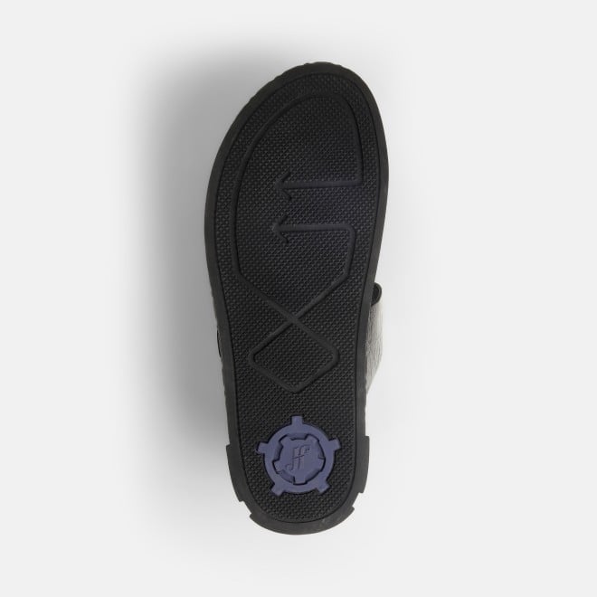 Mochi Men Gun-Metal Casual Slippers (SKU: 60-132-29-41)