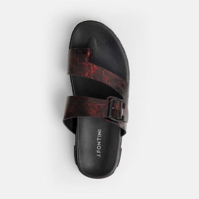 Mochi Men Wine Casual Slippers (SKU: 60-132-58-41)