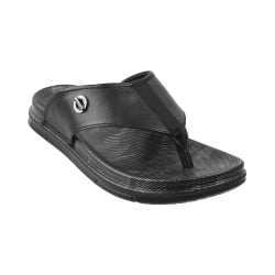Mochi Black Casual Slippers