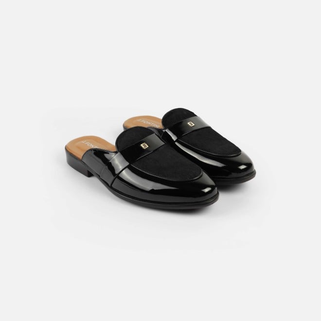 J.Fontini Men Black Ethnic Slip Ons (SKU: 60-138-11-40)