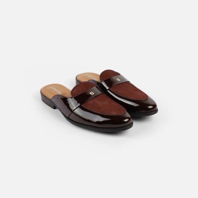 J.Fontini Men Wine Ethnic Slip Ons (SKU: 60-138-58-41)