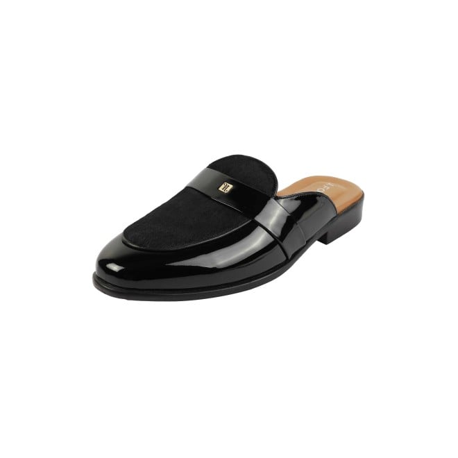 J.Fontini Men Black Ethnic Slip Ons (SKU: 60-138-11-40)