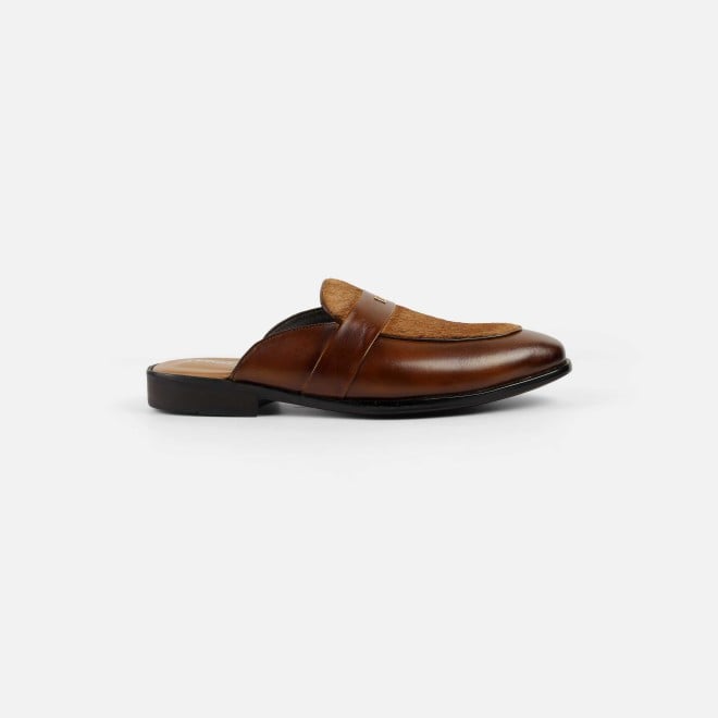 J.Fontini Men Tan Ethnic Slip Ons (SKU: 60-138-23-40)