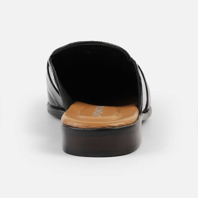 J.Fontini Men Black Ethnic Slip Ons (SKU: 60-138-11-40)