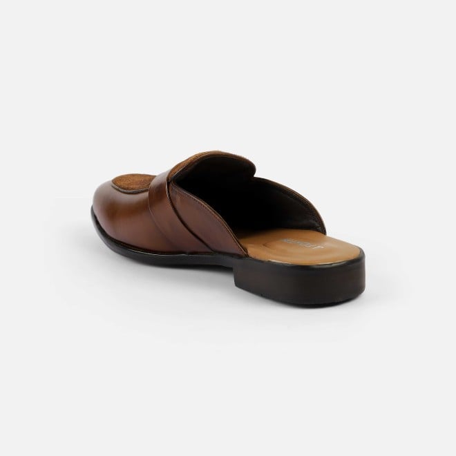 J.Fontini Men Tan Ethnic Slip Ons (SKU: 60-138-23-40)