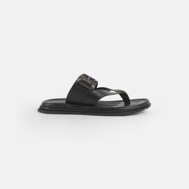 Mochi Men Black Casual Slippers (SKU: 60-145-11-40)