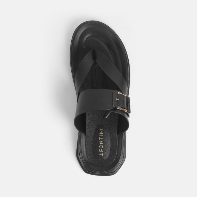 Mochi Men Black Casual Slippers (SKU: 60-145-11-40)