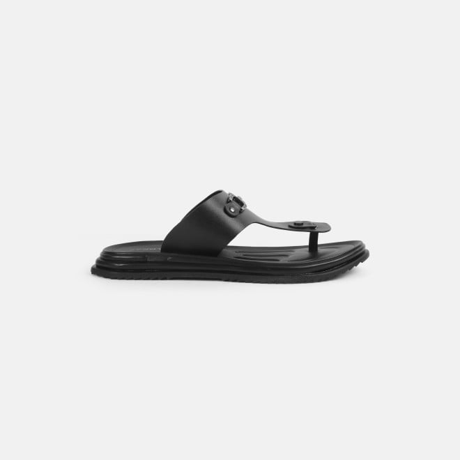 Mochi Men Black Casual Slippers (SKU: 60-146-11-40)