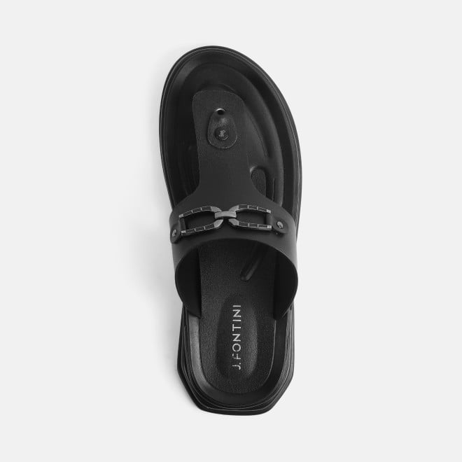 Mochi Men Black Casual Slippers (SKU: 60-146-11-40)