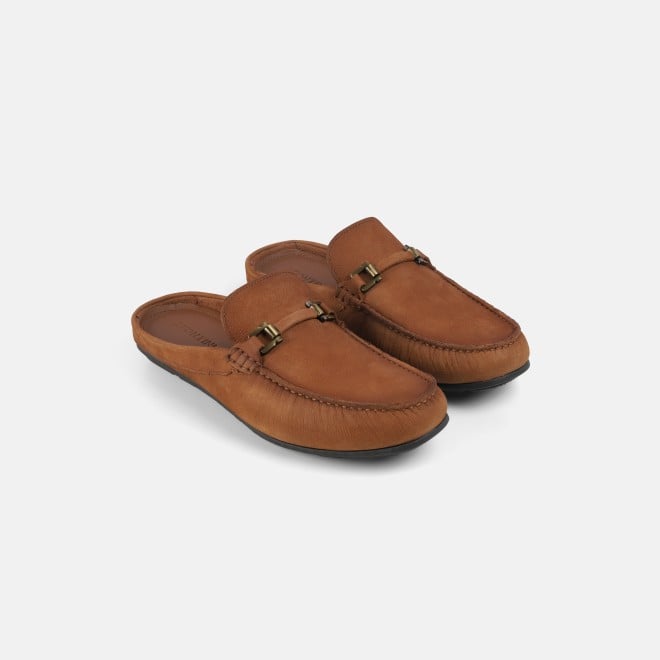 J.Fontini Men Tan-suede Casual Slip Ons (SKU: 60-147-38-40)