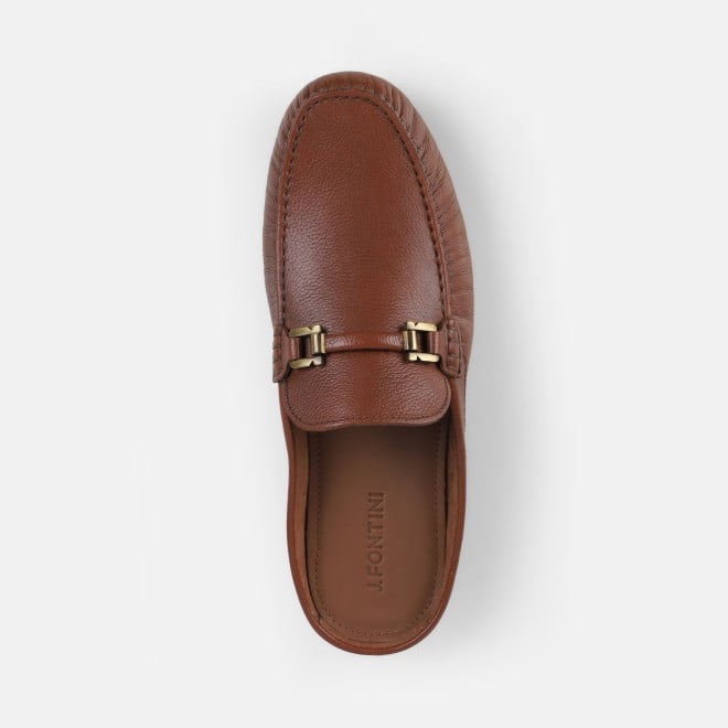 J.Fontini Men Tan Casual Slip Ons (SKU: 60-147-23-40)