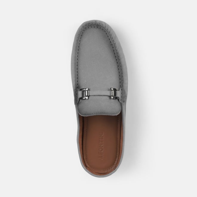 J.Fontini Men Grey Casual Slip Ons (SKU: 60-147-68-40)