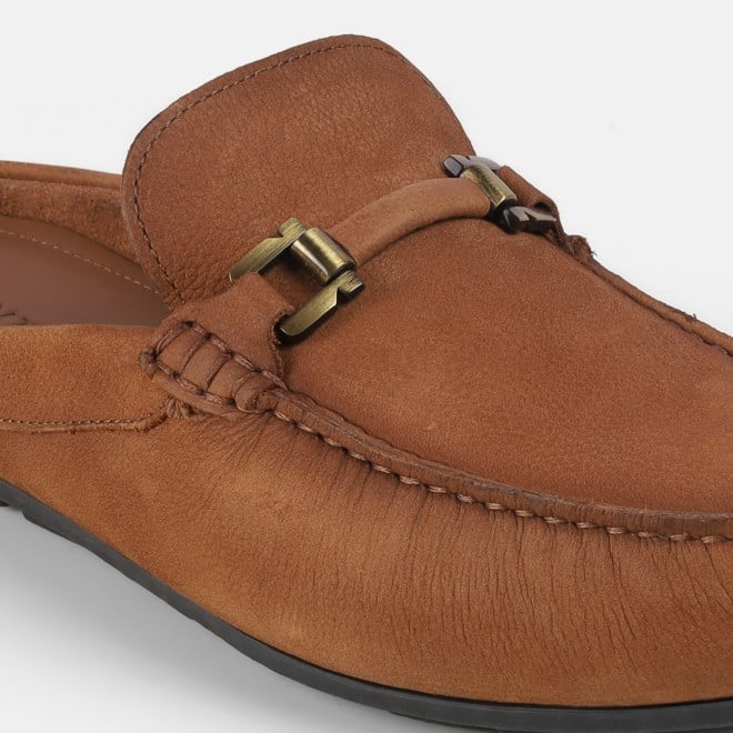 J.Fontini Men Tan-suede Casual Slip Ons (SKU: 60-147-38-40)
