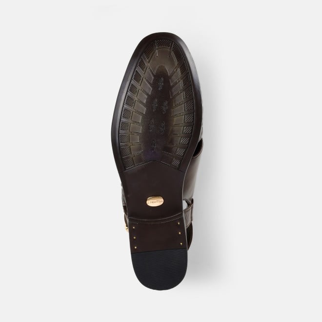 J.Fontini Men Brown Ethnic Sandals (SKU: 60-167-12-40)