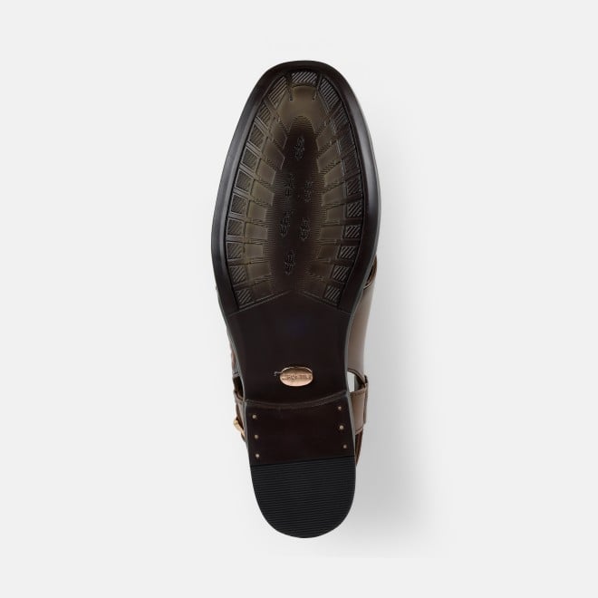 J.Fontini Men Tan Ethnic Sandals (SKU: 60-167-23-40)