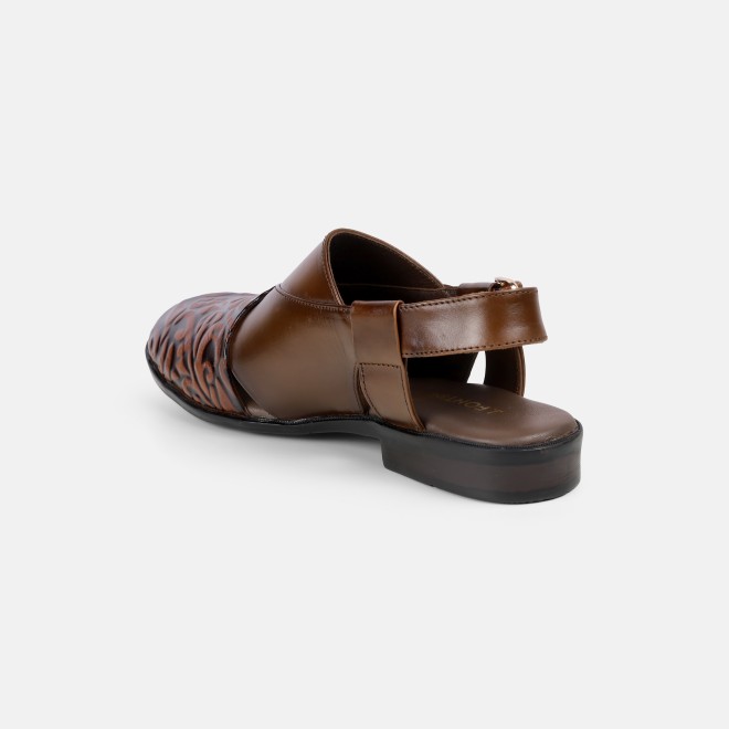 J.Fontini Men Tan Ethnic Sandals (SKU: 60-167-23-40)
