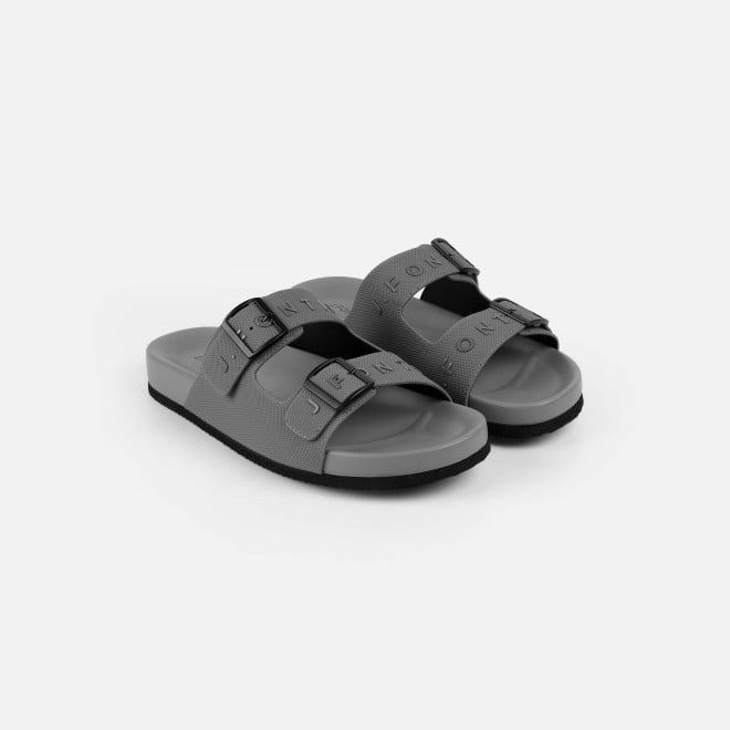 J.Fontini Men Grey Casual Slippers (SKU: 60-182-14-40)
