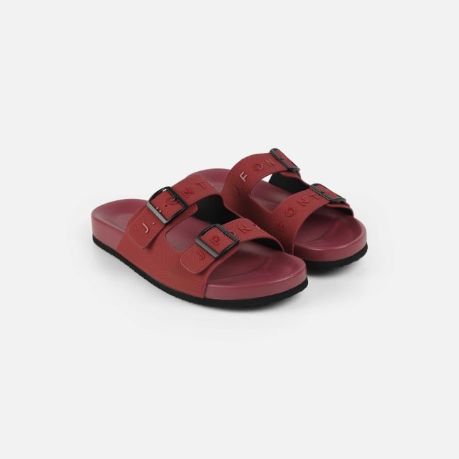 J.Fontini Men Red Casual Slippers (SKU: 60-182-18-40)