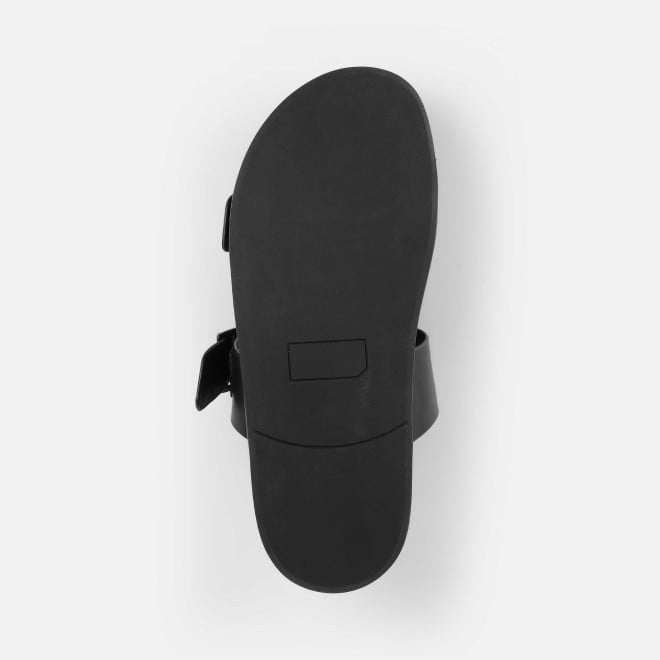 J.Fontini Men Black Casual Slippers (SKU: 60-183-11-40)