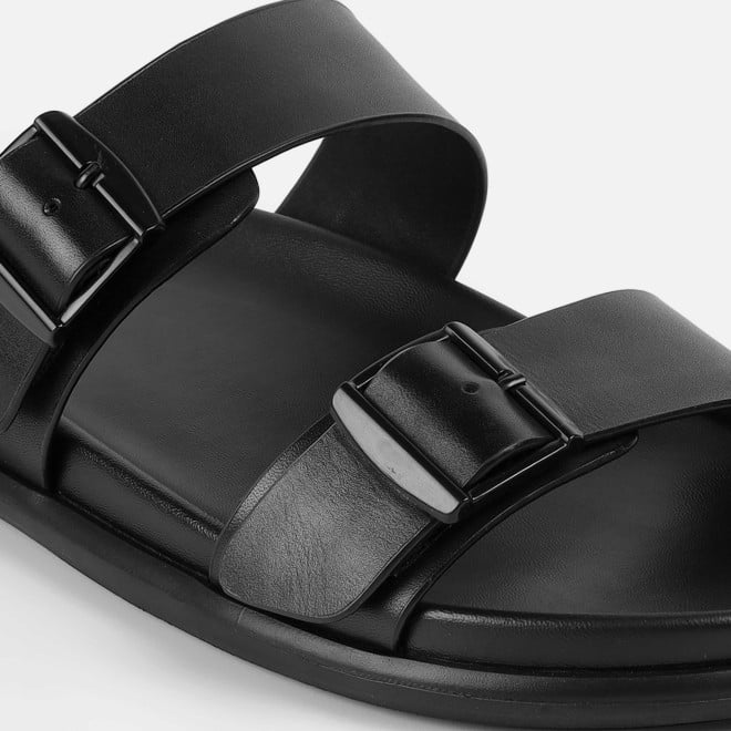 J.Fontini Men Black Casual Slippers (SKU: 60-183-11-40)