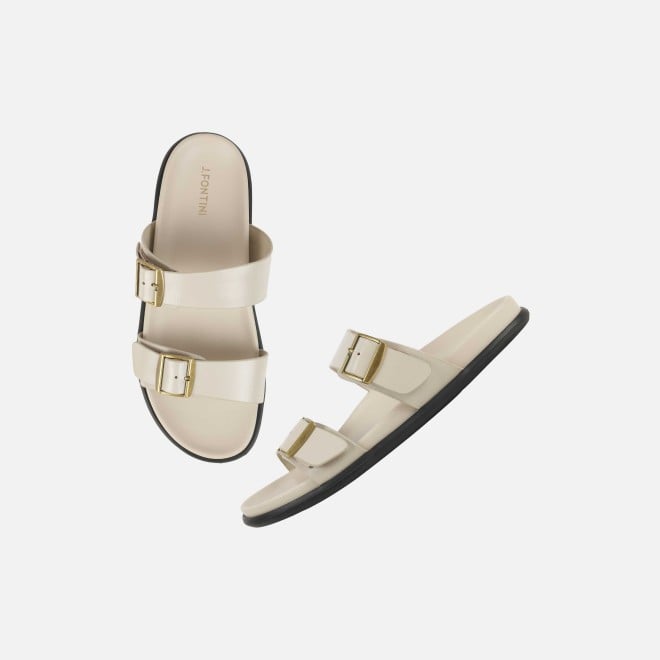 J.Fontini Men Beige Casual Slippers (SKU: 60-183-20-40)