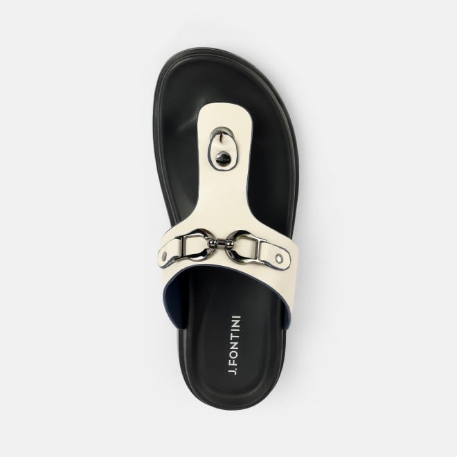 J.Fontini Men Beige Casual Slippers (SKU: 60-188-20-41)