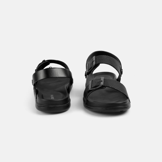 J.Fontini Men Black Casual Sandals (SKU: 60-189-11-40)