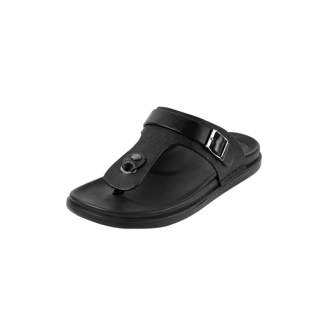 J.Fontini Men Black Casual Slippers (SKU: 60-190-11-41)