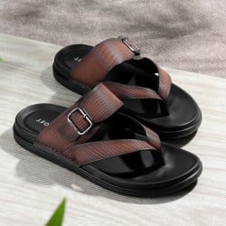 Men Tan Casual Slippers